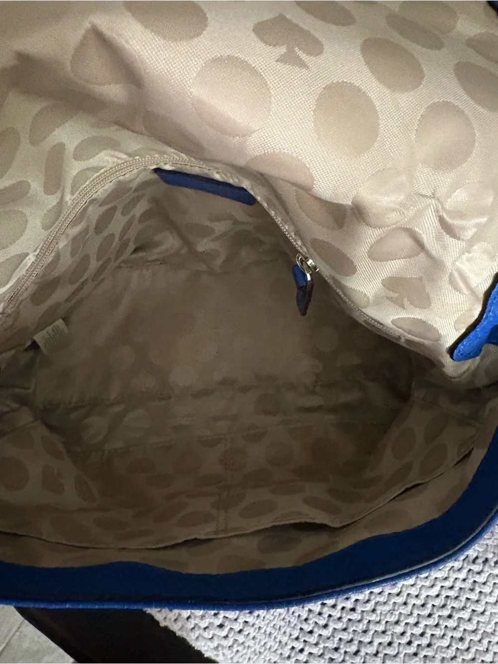 kate spade Royal Blue Pebbled Leather Shoulder Bag